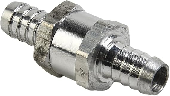 Single Way Inline Non Return Valve Check Valve for Fuel Air Water Pipe Hose Prevents Backflow Suitable for Carburetors and Low Pressure Fuel Applications (12mm)