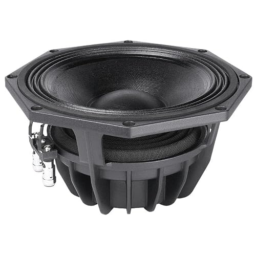 Faital Pro 8PR200-8 8 Octogon Professional Midbase Loudspeaker 200 Watt Rms 400 Watt Max Home Hi-Fi Bass Guitar PA Speaker System 8 Ohm