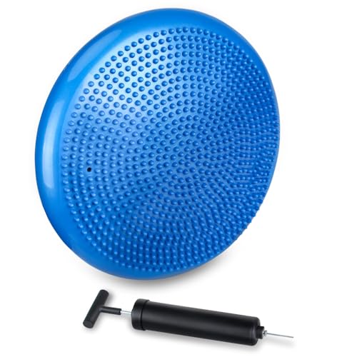 JBM 13 Inflated Stability Wobble Cushion Balance Stability Disc with Pump - Support up to 770lb