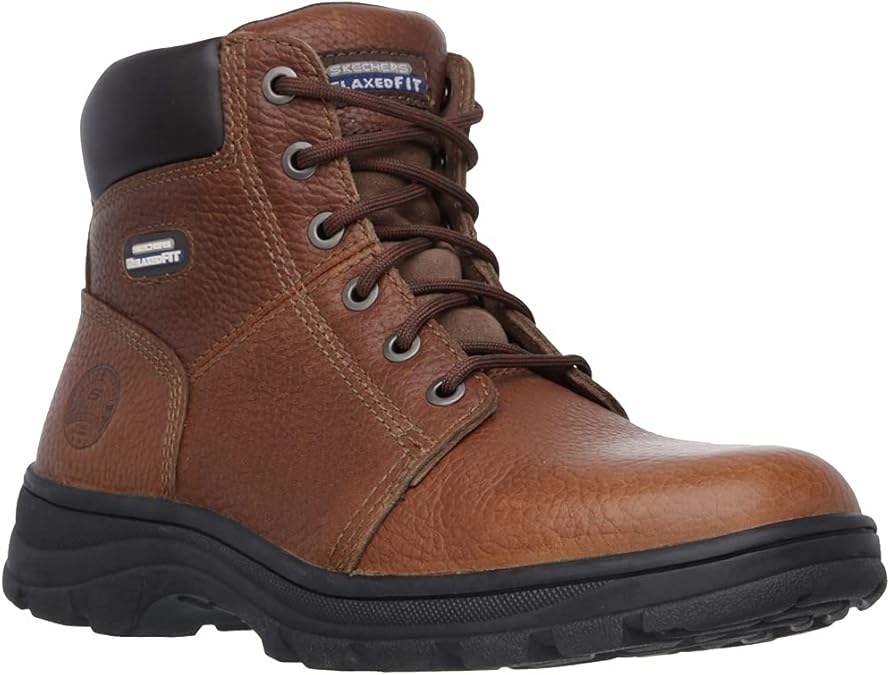Skechers for Work Men's Workshire Relaxed Fit Work Steel Toe Boot