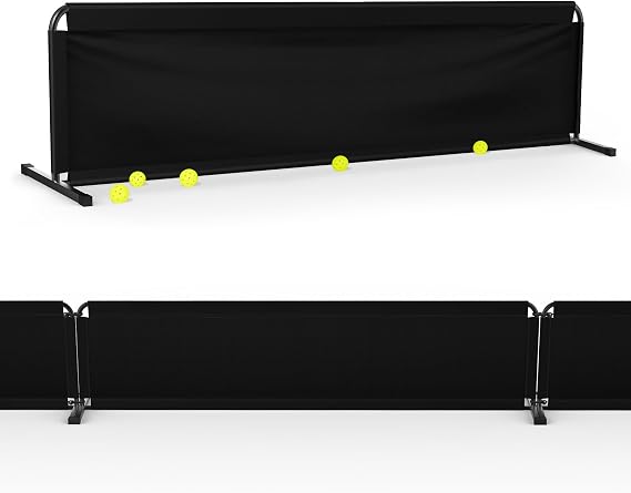 Katop Pickleball Barrier 3 Pack, 10ft x 2.5ft Extra Large, Pickleball Court Dividers and Ball Blockers for Outdoor & Indoor