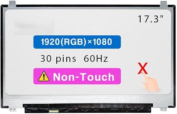 17.3" Screen Replacement for Dell Precision 17 7740 | LCD Display Panel 30 pin (FHD 1920 * 1080 Non-Touch)