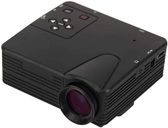 Mini Home HD LED Portable Multimedia Video Projectors, 1080P Home Theater with Remote Controller, Support HDMI, AV, SD, VGA,Black