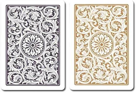 Copag 1546 Black/Gold Bridge Size Standard Index 100% Plastic Cards with Protective Plastic Case