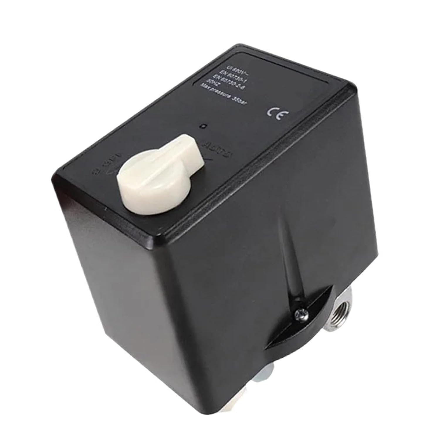 1PC Pressure Switch 380V 90-120 psi Manual On-Off Knob Air Compressor Controller with Thermal Protection Relay LF128-10bar MAX-20A