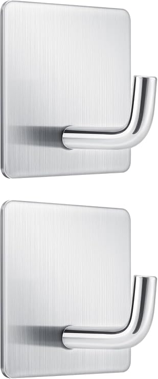 Mondoshop Waterproof Hooks for Bathroom Restroom Adhesive Hanging
