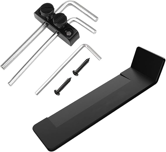 Jiayouy Set of Tremolo Bridge Shim & Locking Nut for Floyd Rose Tremolo Bridge Electric Guitar, Black