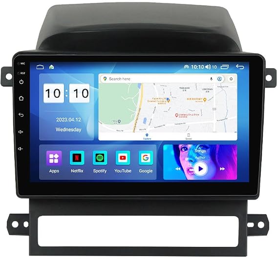 Android car Radio for Chevrolet Captiva 2008-2012,9 inch Car Stereo Touch Screen Upgrade with Wireless CarPlay/Android Auto GPS Navigation WiFi AM FM Radio Head Unit,8G+128G