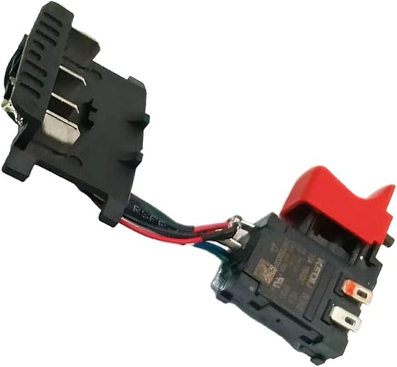 Trigger Switch For GSB180-LI GSR180-LI 2607202330, 18V 20A Variable Control Button, Black Red Replacement Part For Cordless Drill Repair