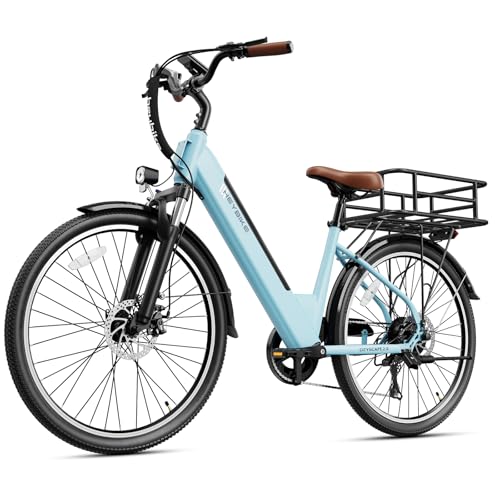 Heybike Cityscape 2.0 Electric Bike for Adults with 1200W Motor Peak, 468Wh Removable Battery, up to 50Miles 24MPH 26 Electric Commuter Bike with 7-Speed, UL Certified