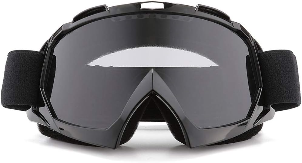 SPOSUNE Motorcycle Goggles, ATV Dirt Bike Off Road Racing MX Riding Goggle Anti-Scratch Dustproof Bendable UV400 Eyewear Padded Soft Thick Foam,Adjustable Strap Adults' Cycling Motocross