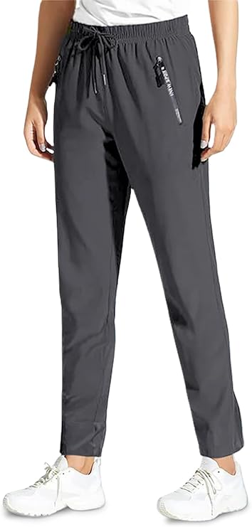 Stretch Pants for Women, Ultra Stretch Ice Silk Comfort Casual Quick Drying Pants