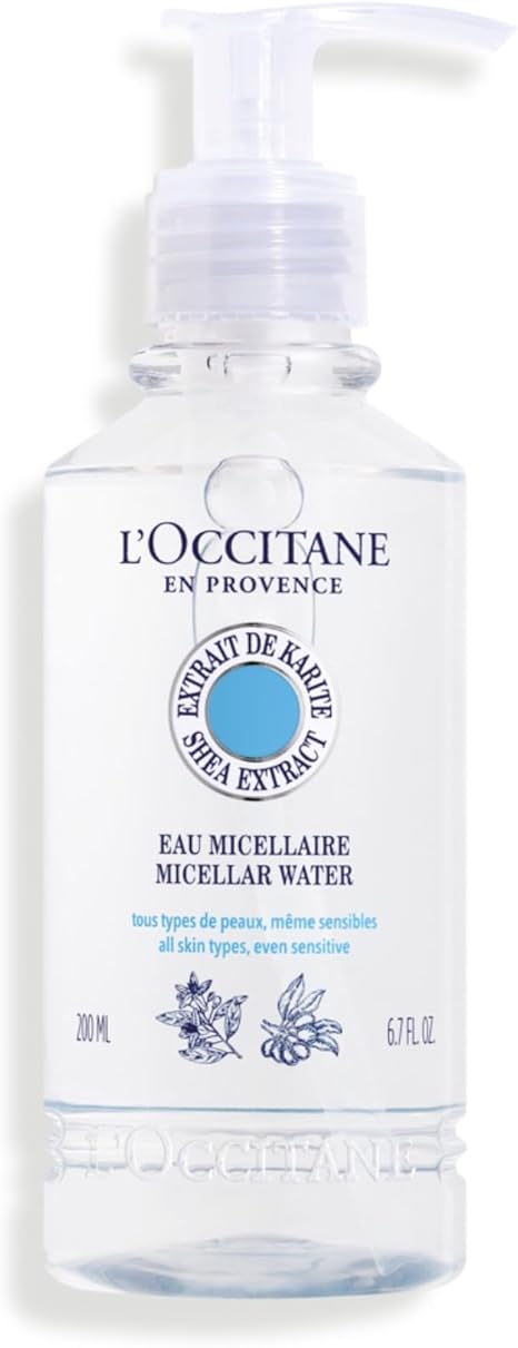 L'OCCITANE Shea Butter Micellar Water 200ml | Enriched with Shea Butter | Vegan & 99% Readily Biodegradable | Luxury & Clean Beauty Make Up Remover and Skin Cleanser for All Skin Types