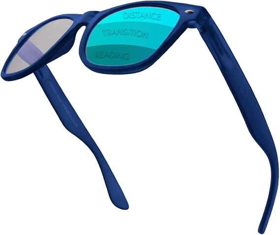 VITENZI Progressive Reading Glasses for Women and Men Multifocal Computer Readers with Blue Light Blocking Lenses Rimini