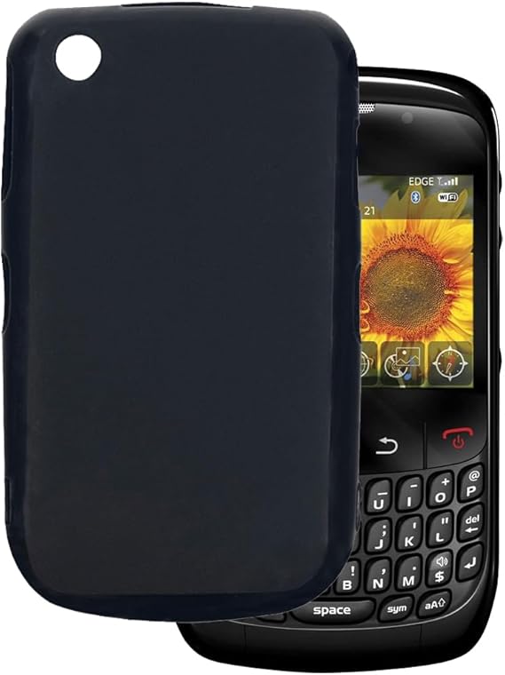 Case Compatible with BlackBerry 8520 Curve Case Shockproof TPU Soft Flexible Gel Protective Phone Cover with Anti-Scratch &amp; Military-Grade Anti-Drop (Black)