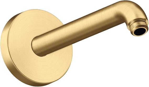 AXOR ShowerSolutions 9-inch Modern Showerarm in Brushed Gold Optic, 26435251