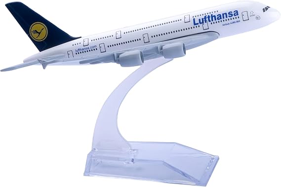 Model Airplane 1:400 Scale Model Germany Deutsche Lufthansa A380 Plane Model Diecast Airplanes for Gift and Collection