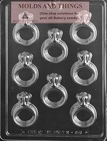 Diamond Wedding ring Candy mold Wedding Engagement Ring Chocolate Candy Mold Wedding Ring Topper Chocolate Candy Mold with Copyrite molding Instructions