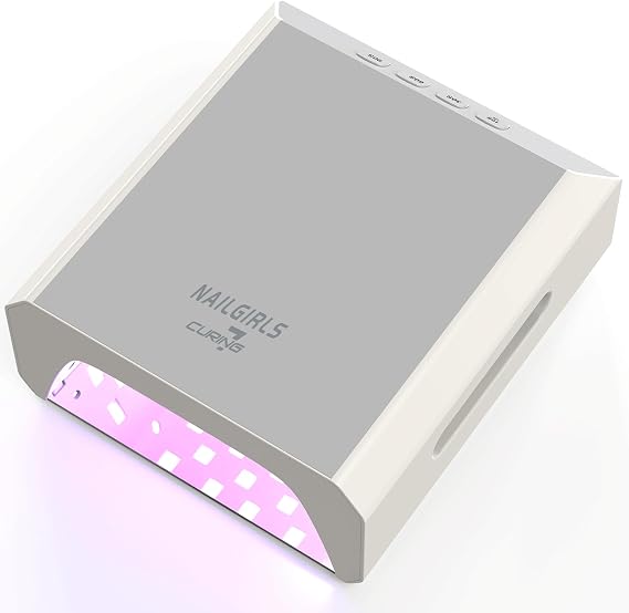 NAILGIRLS 60W Professional UV LED Nail Lamp for Salon & Nail Tech, 80 LED Beads Gel Polish Fast Curing, Cordless Rechargeable, Large Cavity for Long Nails, 4 Timers, Auto Sensor, Detachable Base
