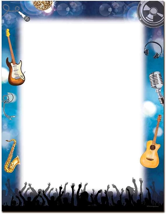 Rock Show Letterhead Letterhead Laser & Inkjet Printer Paper (25 Pack)