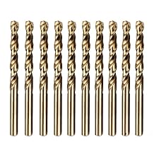 10PCS, 7/16",Cobalt Twist Drill Bits