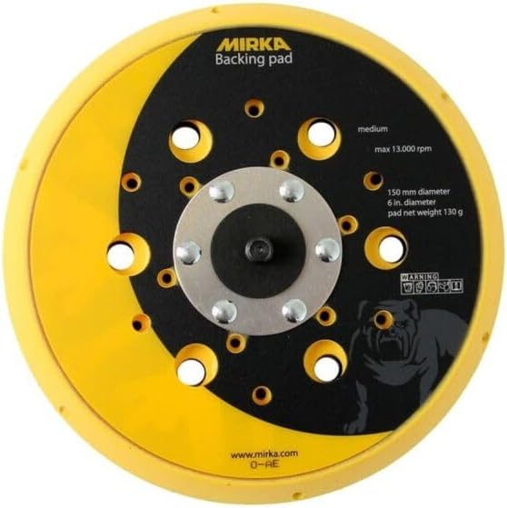 Mirka - Backing pad - 6 inch Hook and Loop