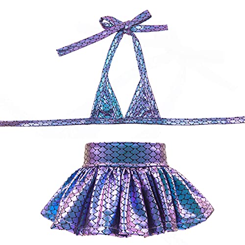 CuteBone Dog Bikini Dress, Stylish Swimsuit Costume for Small Dogs, Comfortable & Adjustable Puppy Bathing Suit, Soft Outfit Pet Apparel for Beach, Pool and Summer Fun DB07L