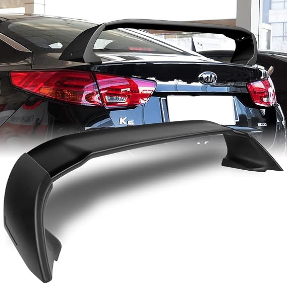 HYPERSPEED Rear Trunk Spoiler Wing Lip Tail Lid kit Unpainted Primer Black ABS Plastic Fit for 2014 2015 Kia Optima K5, Car Mods Exterior Accessories, Automotive Body kit Replacement Parts Assembly
