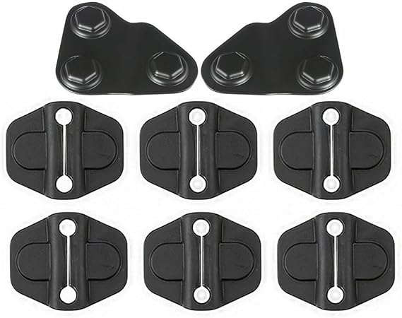8PCS/Set Door Lock Screw Cover For Jeep For For Wrangler for JL JT 2018 2019 2020 2021 Accessories, Door Screw Protector Cover Trim Door Lock Decoration Cover