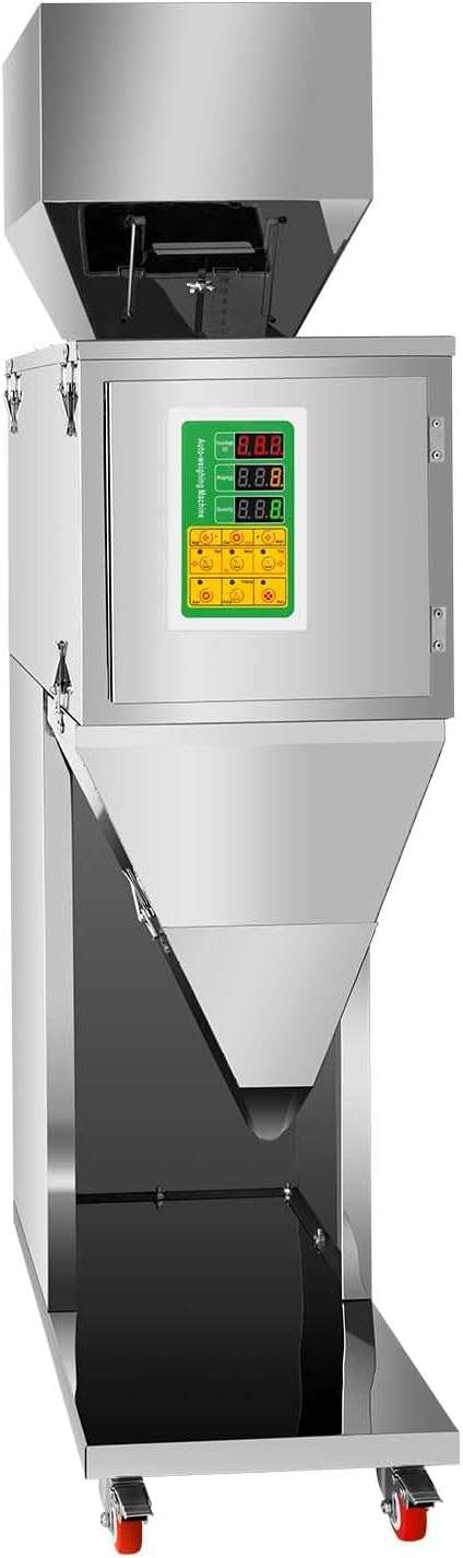 10-999g Filling Machine, Automatic Filler Machine Stainless Steel Weighing Filling Machine, Weigh Filler Machine Automatic Bottle Bag Filler for Tea Seeds Grains