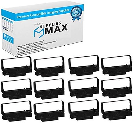 Compatible Replacement for Bixolon PR-10144/SRP-275/SRP-275II Black P.O.S. Printer Ribbons (12/PK) (RRC-201B_12PK)