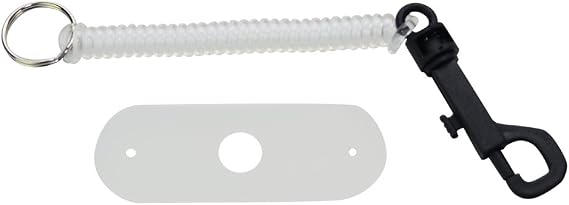 Chubuddy Springz Chew Holder Clear Ice with Natural Strap for Children and Adults with Autism, ADHD, Oral Sensory, and Special Needs Ages 3 and Up