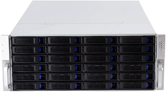 4U Rackmount Server Case Chassis with 24 Hot-Swappable SATA/SAS Drive Bays