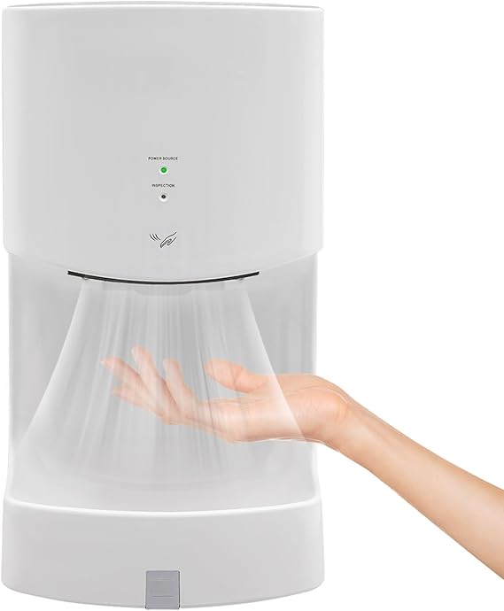 Automatic Hand Dryer,Hand Dryers for Bathrooms Commercial with Drain Tank,Electric Hand Dryer with Drip Tray