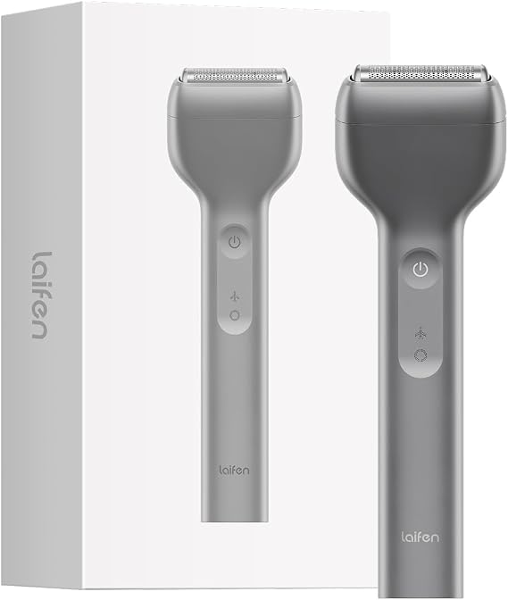 Laifen T1 Pro 1-Blade Electric Shaver, Stubble Edition, Gray | Travel Friendly, Wet & Dry Shave, 120-Min Runtime, IPX7 Waterproof, Rechargeable Electric Razor
