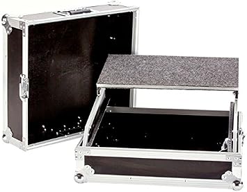 DEEJAY LED TBH19MIXLT Fly Drive Case For Pioneer DJM3000 Pro Mixer or Similarly Sized Equipment with Laptop Shelf with Wheels