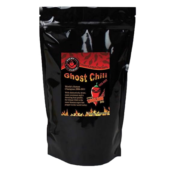 Red Bhut Jolokia Ghost Pepper Flakes by Magic Plant, 1Lb Bulk 800K1M SHU | Fruity Superhot Flavor | Add Intense Heat to Any Meal