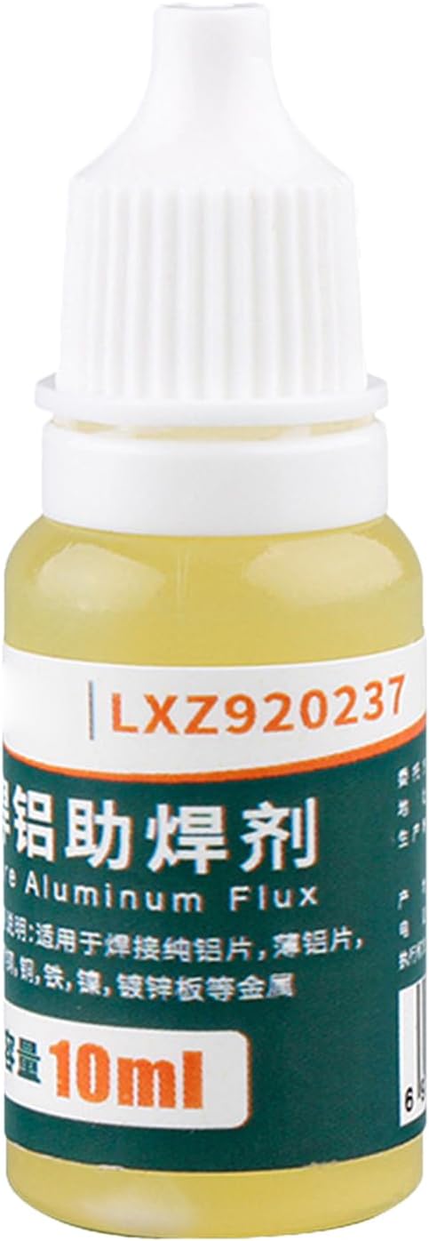 Solder Aluminum Flux, 10ml Aluminium Soldering Liquid, Soldering Accessories for Battery, Strong and Metal Parts Soldering, Professional Soldering Flux for Battery Tin Galvanized Sheet