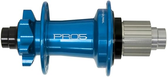 Hope Pro5 Disc R T-A MS Hub, 12x148mm 32h - Blue | Hope Pro 5 Rear Hub - Lightweight Alloy, Micro Spline, 6-Bolt Disc