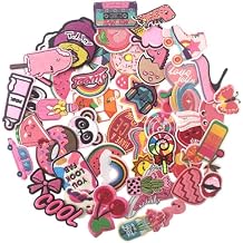50 Pcs Pink Iron-on Patches Applique, Iron on/Sew on Clothing for Boys and Girls