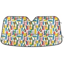 Color Palette Pattern Shield for car Windshield uv Protection Wind Shield para sol para Ventana de casa S