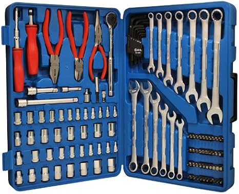 Genius Tools 117 Piece 1/4 & 3/8 Dr. Metric & SAE Tool Set AC-23117