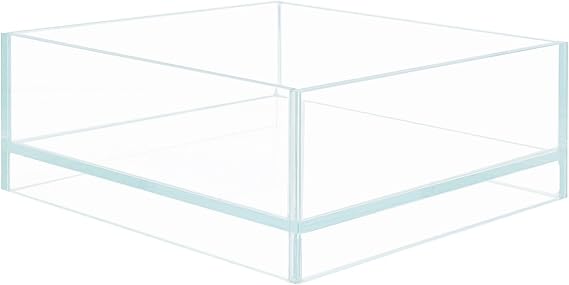 Nano Tall Rimless Aquarium Low Iron Frameless Fish Tank, Extra Clear with Floating Air Style, for Aquariums or Terrariums