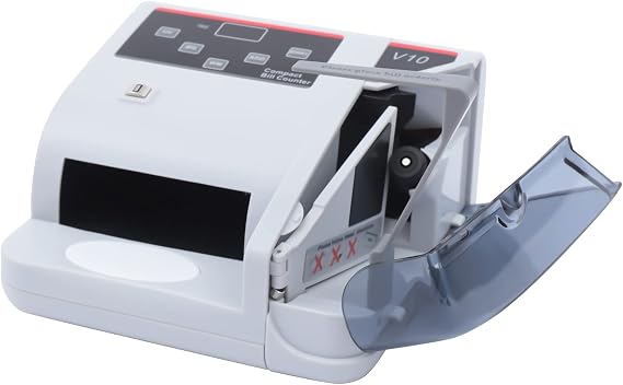 Money Counter Machine, Portable Money Counter with UV/MG/WM Counterfeit Detection Add and Batch Modes Money Counter with LED External Display