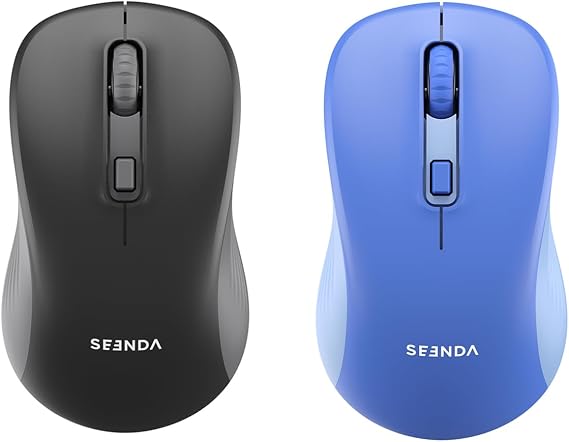 seenda Wireless Mouse, Bluetooth & 2.4G USB Dual Mode for Laptops & Computers - Mac & Windows Compatible