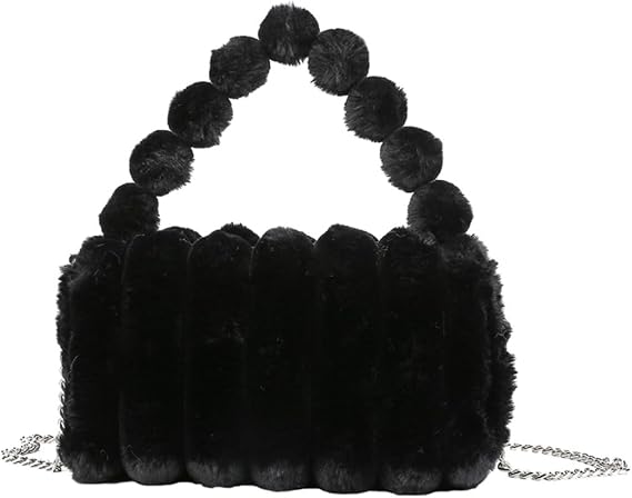 Oagasi Fur Purses for Women Faux Fur Bag Crossbody Bags Fuzzy Purse Furry Purse Y2k Shoulder Purse Handbags