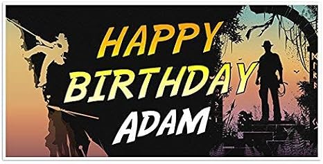 Indiana Jones Movie Film Birthday Banner Party Decoration Backdrop