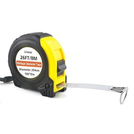 315'' 805cm Steel Diameter Tape Measure - Pi Diameter Circumference | Imperial and Metric Diameter Tape Measure Use for Measuring Cylindrical Objects