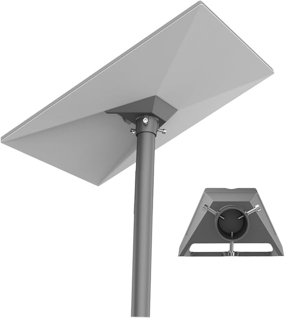 Starlink Gen 3/4X Pipe Adapter Mount, Fits 1.1-2.1" Poles | Anodized Aluminum, Weather-Resistant, Rust-Proof Bolts, Quick Install, for Roof & RV