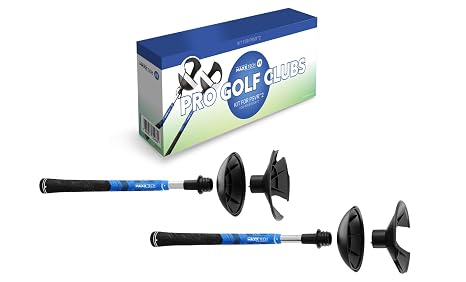 Maxx Tech VR Pro Golf Clubs Kit designed for PlayStation 5 PSVR2 controllers, includes 2 premium quality golf clubs compatible with Golf +, Walkabout Mini Golf and many more